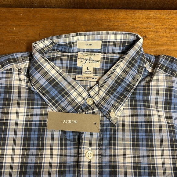 Jcrew Secret Wash organic cotton poplin shirt BG410 - Picture 2 of 6